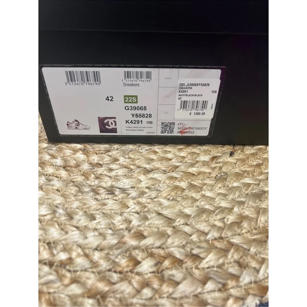 CHANEL Black and White Sneakers Size 42 - Picture 5 of 9